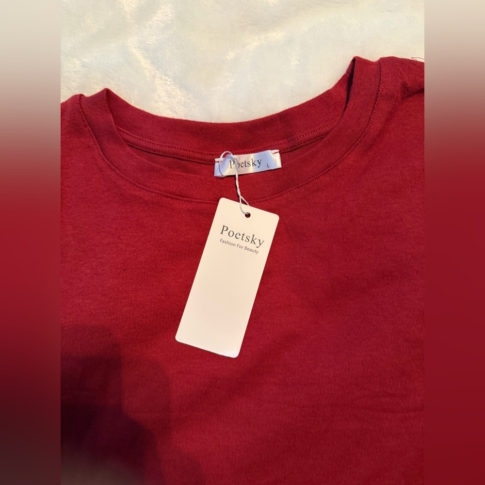 Burgundy Women's Top - Picture 4 of 8